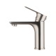 Solid Brass Brushed Nickel Basin Mixer Tap Bathroom Vanity Tap